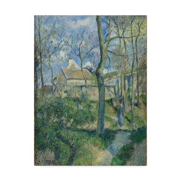 Trademark Fine Art 'The Path To Les Pouilleux Pontoise' Canvas Art by Camille Pissarro