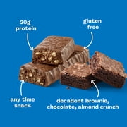 think! High Protein Bar, Brownie Crunch, 20g Protein, Gluten Free, 5 Count