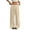 Beige, variant on Women's Pants Fashion Casual Pants Solid Color Drawstring Pants