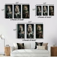thumbnail image 4 of Designart "Fashion Lion with Flower Suit Glamorous II" Animals Lion Framed Wall Art Set Of 3 - Brown Lion Frame Canvas Set For Living Room Decor, 4 of 6