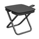 thumbnail image 2 of Taburete de camping con asiento pequeño y plegable, reposapiés, taburete plegable portátil compacto. Negro 285x24x23cm, 2 of 9