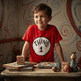 thumbnail image 4 of Dr Seuss Thing 1 or Thing 2 Kids T-Shirt Children’s Character Costume Tee, 4 of 5