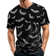 thumbnail image 2 of BRANROY Mens Summer Shirts Halloween Crewneck T-Shirt - Breathable Short Sleeve Mens T-Shirts, Casual Graphic Tees for Men, Shirts for Men Trick or Treat,Dark Gray,S, 2 of 7