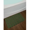 thumbnail image 2 of Afghan Bath Mat, Colorful Geometric Shapes in Rhombus Pattern Arrangement of Traditional Ethnic Motif, Non-Slip Plush Mat Bathroom Kitchen Laundry Room Decor, 29.5 X 17.5 Inches, Multicolor, Ambesonne, 2 of 2