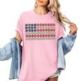 thumbnail image 4 of America 250 Shirt Womens 3/4 Sleeve Patriotic Graphic Tee Summer Casual Outdoor Top Pink XXL, 4 of 6