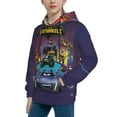 thumbnail image 5 of Kids Batwheel Pullover Hoodie Realistic 3d Print Graphic Hooded Sweatshirts With Drawstring, 5 of 8