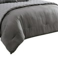 thumbnail image 2 of 10 Piece Queen Polyester Comforter Set with Geometric Print, Gray- Saltoro Sherpi, 2 of 2