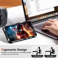 thumbnail image 5 of ELEHOLD Case For iPhone 16 Pro Max Military Grade Proection Case Rugged Cover, Full Coverage, Ergonomic Design, with Invisible Stand, Screen Protector, Black, 5 of 10