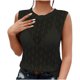 thumbnail image 4 of mfyjkho Tops Deportivos Para Mujer, Camiseta/Camiseta Informal De Punto De Color Liso Sin Mangas Con Cuello Redondo Y Manga Corta Para Mujer Tops Para Hacer Ejercicio Para Mujer L, 4 of 7