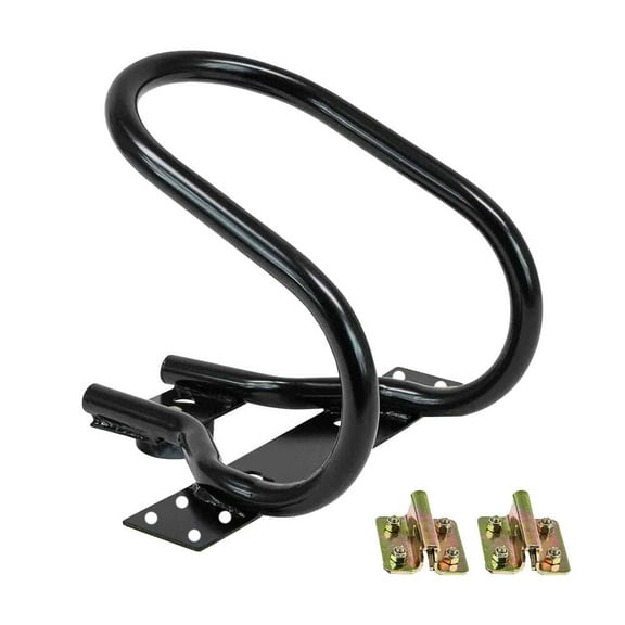 7" Motorcycle Wheel Chock Steel for E-Track / X-Track System Fits Motorcycle Front Tires up to 7” Wide (Not ideal for Scooters, or Kids’ Bikes)- Black