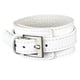 thumbnail image 1 of Brazalete de cuero Fernando Punk Biker de 3 cm para hombres y mujeres Blanco, 1 of 8