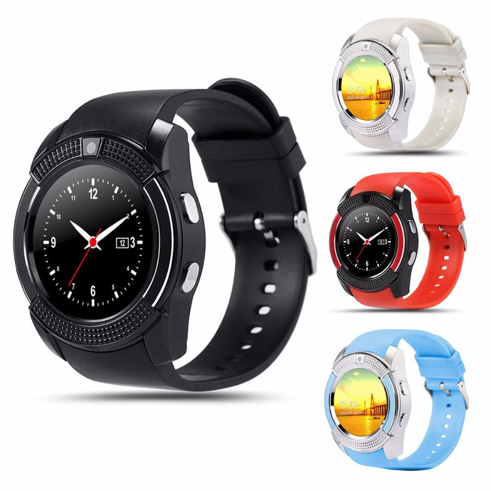 Generic V8 1.22 Inch Large Screen Smart Watch Card Smart Wear Sleep Monitoring Sports Step Counter Smart Watch Black