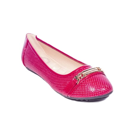 Ladies Slip Ons - Women Ballerina Flats Shoes, Casual Slip-Ons with Bracelet Buckle