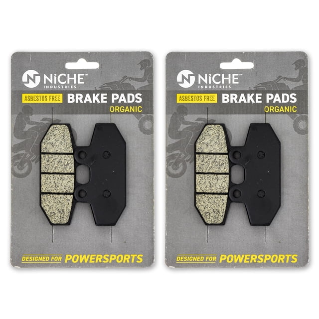 Niche Rear Brake Pad Set for Harley-Davidson Softail Organic Motorcycle 2 Pack 519-KPA2659D