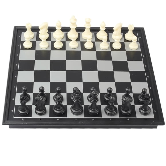 Juego de ajedrez de viaje Pedolini, tablero magnético plegable de 25 cm