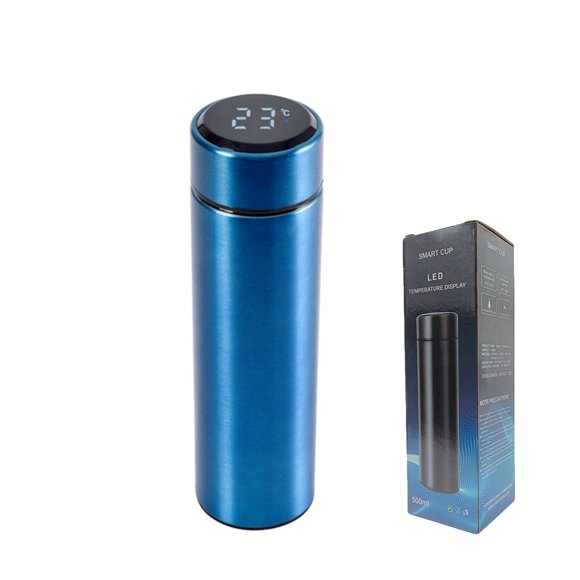 Smart Stainless Steel Travel Mug Coffee Tea Vacuum insulated Thermal Cup Bottle with LED Temperature Display and Filter