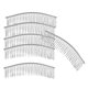 thumbnail image 5 of Peines para El Cabello Sunnimix 6 Piezas Accesorios Blanco K, 5 of 8