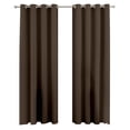 thumbnail image 2 of Zudo Homes Blackout Door Curtains 2 Penels)W44 x L84 7Ft | Plain Printed | Room Darkening Curtain | Thermal Insulated | Curtains For Living Room | Perfect For Home, Office & Hotel | Dark Brown, 2 of 5