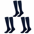 thumbnail image 1 of 3 Paires de Chaussettes de Compression à Pression Soutien des Jambes Chaussettes de Compression Extensibles Kn, 1 of 8