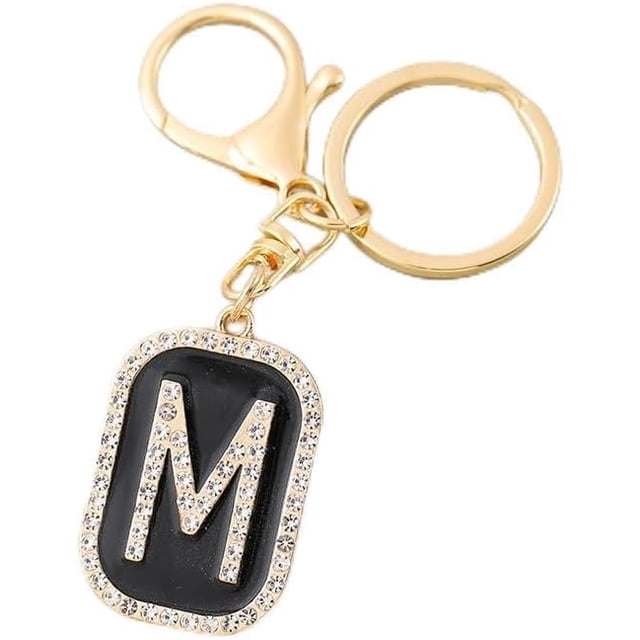 Letter Keychain,26 Letters A-Z Decorative Letter Keychain,Name Keychain for Women Girls Men Teenager Gift