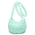 thumbnail image 3 of Bolso de hombro para mujer, de gran venta, versátil, sólido, plisado, de moda, nueva tendencia 2024, bolso cruzado con cremallera y hilo de coser suave, 3 of 5