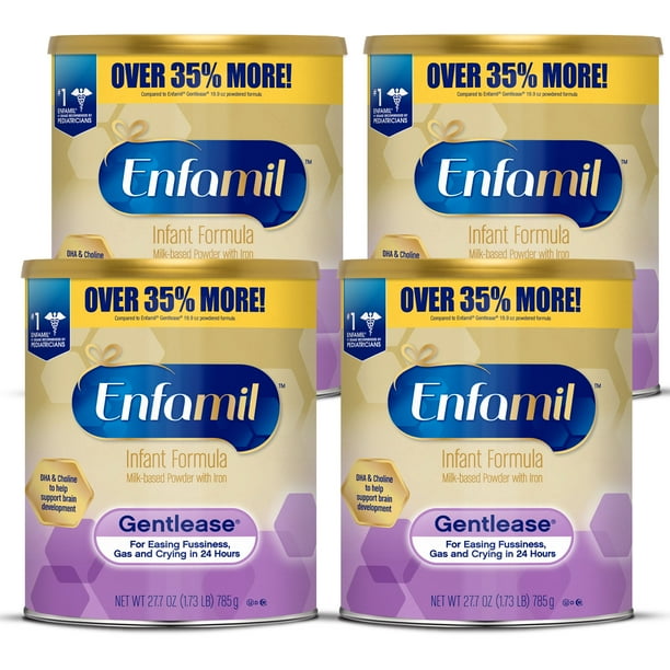Enfamil Gentlease Baby Formula, Reduces Fussiness, Gas, Crying and Spitup in 24 hours, DHA