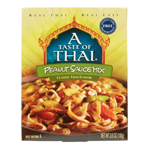 A Taste of Thai Peanut Sauce Mix, Classic Thai Flavor, 3.5 Oz