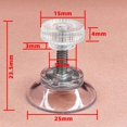 thumbnail image 1 of Ventosa de tornillo de 25 mm M4 M5 fuerte PVC transparente sin clavos con ventosa de tuerca, 1 of 2