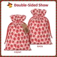 thumbnail image 2 of Naloa Strawberry And Flowers Drawstring Christmas Bags, 3D Xmas Gift Bags, Christmas Wrapping Bags, Xmas Goodie Bags, Treat Pouch Bags, Party Favor Bags-Medium, 2 of 9