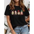 thumbnail image 1 of Camiseta De Mujer De Verano Suave Y Ligera Básica Para Llevar DeportesCharming Christmas Hamster Print T-Shirt for Women - Casual Crew Neck, Short Sleeve Top, Breathable Polyester, Machine WashableF, 1 of 8