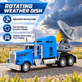 thumbnail image 2 of Blue Storm Chaser Research Truck Model, Weather Interceptor Vehicle with Rolling Wheels and Rotating Rear Equipment, Plastic Display Truck for Desk, Shelf and Cabinet, 2 of 7