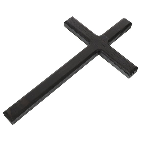 Holy Wall Wooden Cross Hanging Ornament 24.00X14.00X1.40CM Black