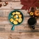 thumbnail image 3 of Noodle Bowl With Handle Ceramics Cooking Bowl Japanese Style For Breakfast Blue Heat Conductor 1Pcs, 3 of 5