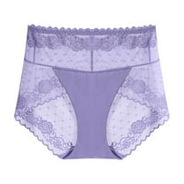 Admvng Womens Underwear Plus Size Solid Color Lace Underwear, Size L-2XL