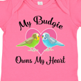thumbnail image 4 of Inktastic Budgie Parakeet Budgerigar Pet Girls Baby Bodysuit, 4 of 5