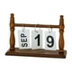 thumbnail image 1 of Calendario de escritorio Decoración diaria Reutilizable Regalo ideal Compacto con base de madera Práctico Café, 1 of 9