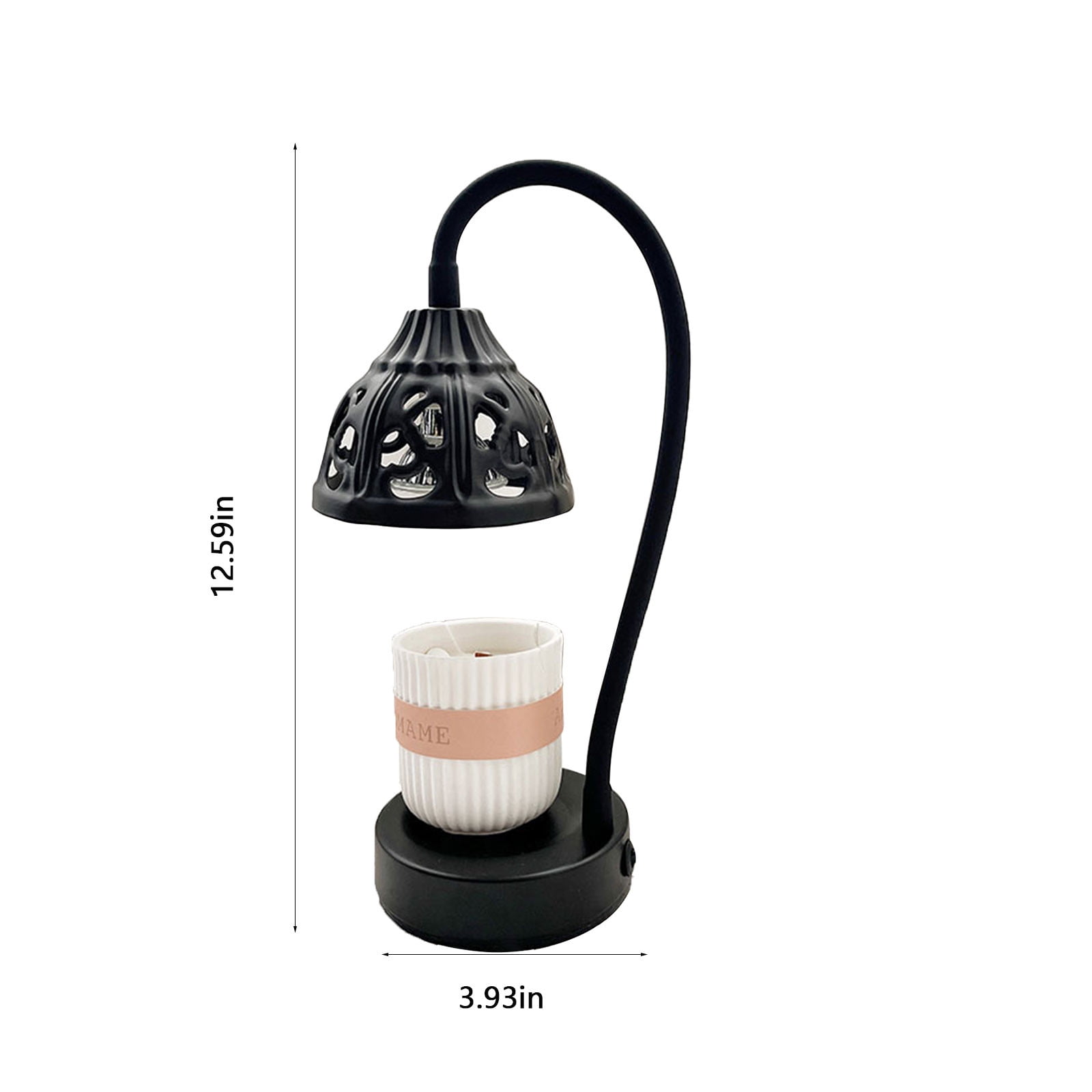 Wovilon Night Light Metal, Candle Lamps, Dimmable Melting Candles, Hot Melting Heat Lamps, Scented Melting Candles, Tabletop Vintage Table Lamps (Candles Not Included)