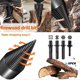 thumbnail image 4 of Wood Splitting Drill Bit,Wood Splitting Drill Bit,Taper Drill Bit,Conical Wood Splitter,Durable Screw Cone Wood Tool (32mm), 4 of 4
