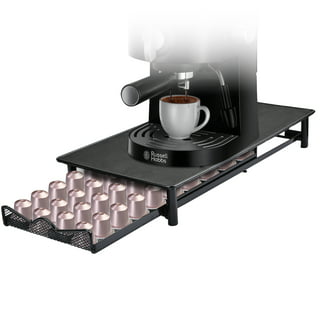 FlagShip Coffee Pod Holder Storage Drawer for Nespresso Vertuo Capsule  Holder Organizer Drawer Tray with Mesh Shelves for Nespresso Vertuo Holder