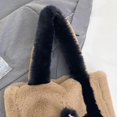 thumbnail image 3 of JennyShop Mujeres Tote Bolsa Con Bordado De Forma De Gatito, Moda Plush Schulter Bolso De Mano Lindo Gato Bajo El Brazo Bolsa, 3 of 6