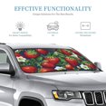 thumbnail image 3 of Kdxio Strawberry2 Print Windshield Sun Shade, Foldable Sun Blocker for Car,Truck,SUV Automotive Interior Sun Protection,Reflective Shade for Front Windshield(Small), 3 of 7