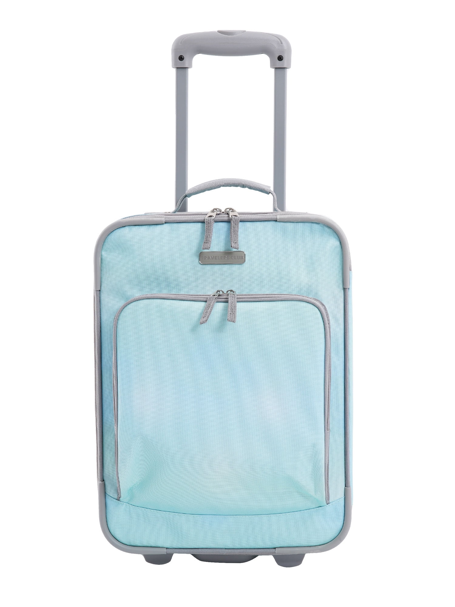 Travelers Club 3-Piece Soft Side Kid's and Junior Rolling Carry-on Luggage Set, Blue Omni