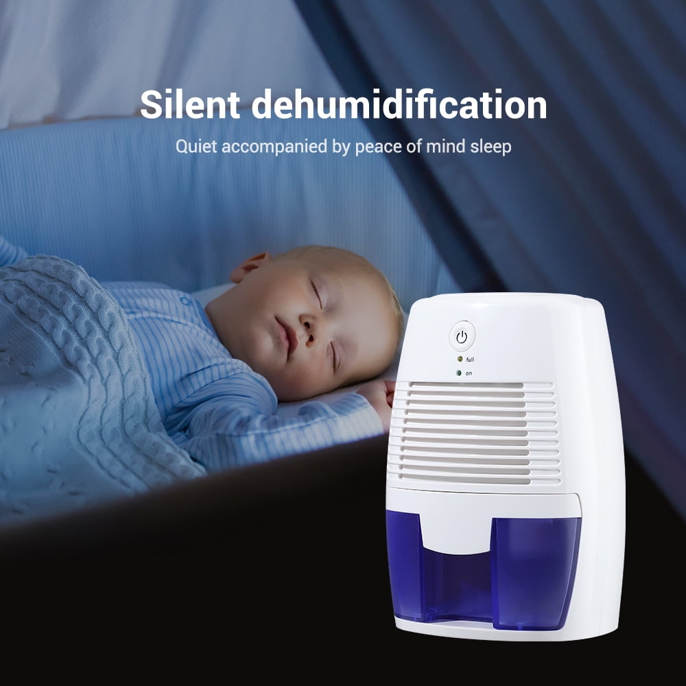 Portable Dehumidifier, Efficient Moisture Absorber, Fast Dehumidification with 17oz Capacity, Auto Shut-Off, USB Plug for Home, Basement, RV for 53-162sq ft