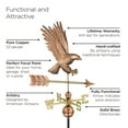 thumbnail image 3 of Good Directions 1969P American Bald Eagle Weathervane - Pure Copper, 3 of 6
