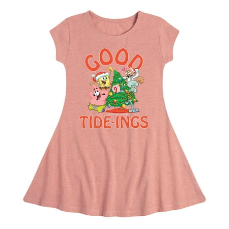 

SpongeBob SquarePants - Good Tide - Toddler And Youth Girls Fit And Flare Dress