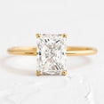 thumbnail image 2 of vylahjewellery Radiant Diamond Cut Moissanite Solitaire Engagement Ring 10K Vermeil Yellow Gold Minimalist Promise Anniversary Bridal Jewelry Gift, 2 of 8