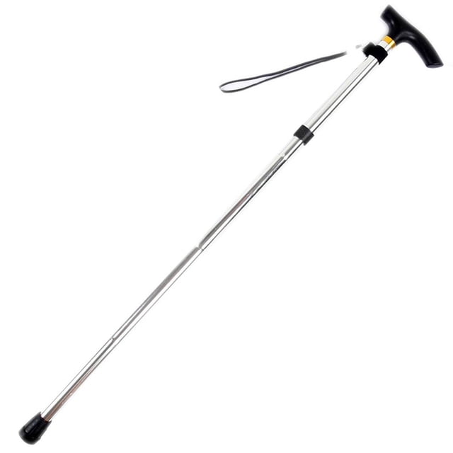 Greeniant Bastón telescópico para caminar, bastones de ayuda para caminar para personas mayores con mango de cojín, equipo de escalada Escalada Plata Greeniant HW5383-02