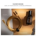 thumbnail image 3 of Native Union Belt Cable Pro - 240W USB Type C - 8ft Ultra-Strong Charging - Leather Strap (Zebra), 3 of 8