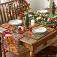 thumbnail image 5 of mubwai Wood Gingerbread Candy Cane Christmas Placemats for Dining Table, 12 x 18 Inch Seasonal Winter Washable Table Mats Set of 4, 5 of 6