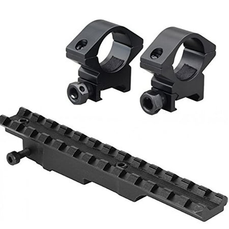 Optics Mounting Kit For Mauser Yugo 24/47 M48 K98 98 Rifles - Includes Scout Rifle Scope Mount Rail + Rings, M1SURPLUS Optics Mounting Kit For Mauser Yugo.., By m1surplus from